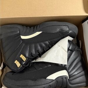Jordan Black and Gold Men's Sneakers